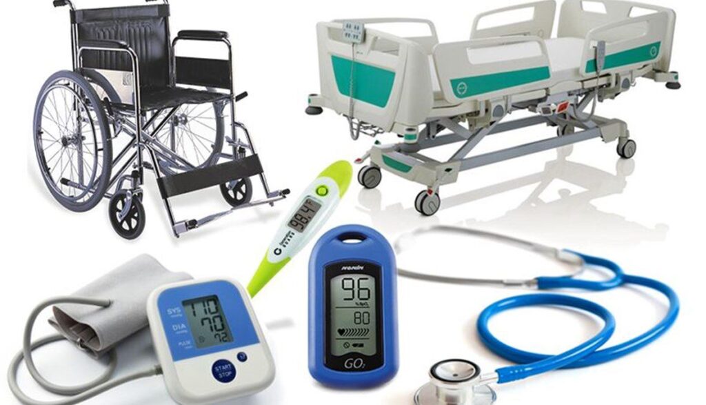 الأجهزة-والمعدات-الطبية-المستلزمات-الطبية-موقع-التجارة-ويب-www.alttejarat.com- High-quality medical supplies including wheelchairs, hospital beds, blood pressure monitors, digital thermometers, and pulse oximeters — providing reliable solutions for home care and medical centers.